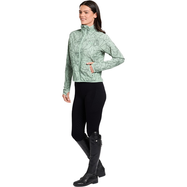 2026 WeatherBeeta Womens Lightweight UV Jacket 1028837028 - Soft Sage / In Bloom